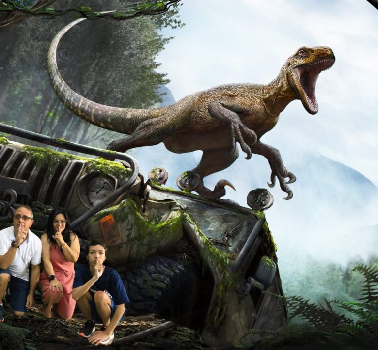 Foto real de Vale dos Dinossauros