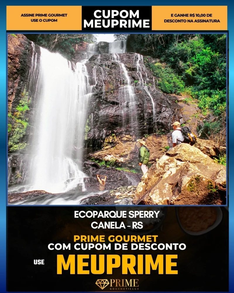 Ecoparque Sperry em Canela, RS - cupom Prime Gourmet MEUPRIME com R$10 de desconto