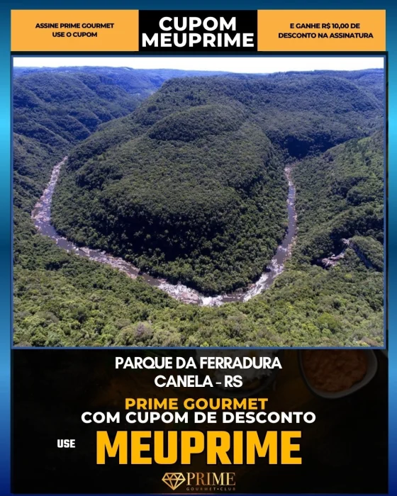 Parque da Ferradura em Canela, RS - cupom Prime Gourmet MEUPRIME com R$10 de desconto